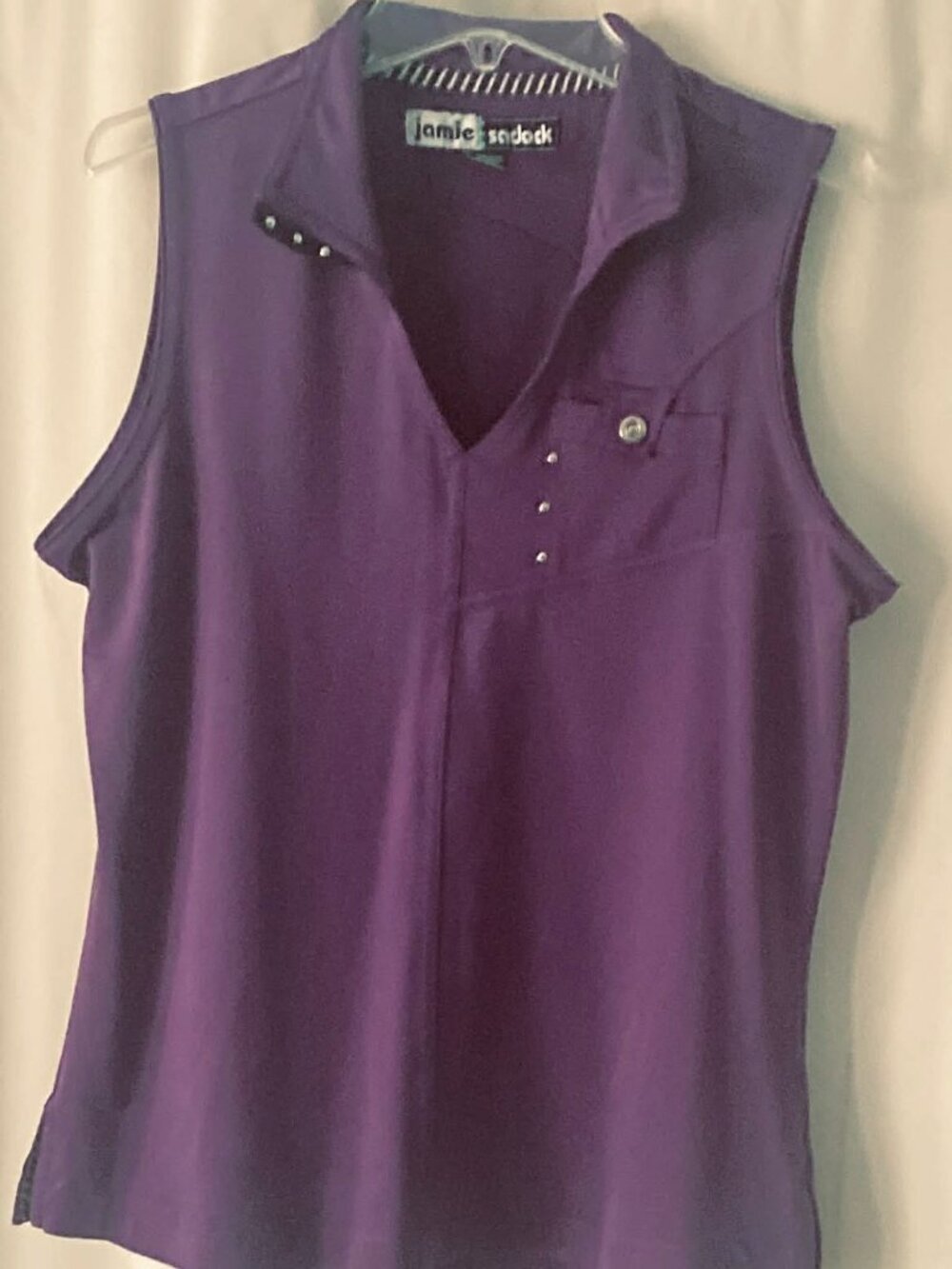 Jamie Sadock Sleeveless Golf Top Women's Size S Athletic Sporty